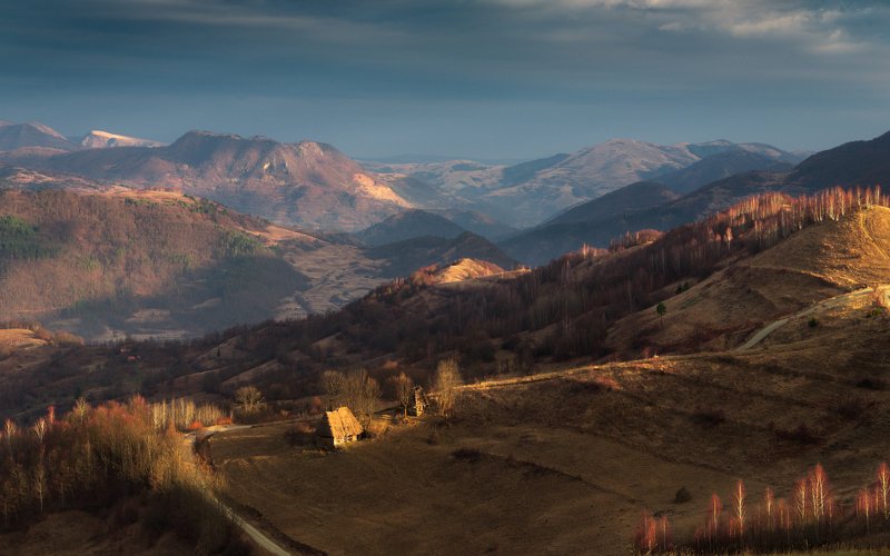 утро, холмы, румыния, домик, горы, пастораль,весна Утро ранней весны фото превью
