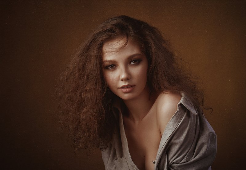 портрет, девушка, взгляд, Виола фото превью