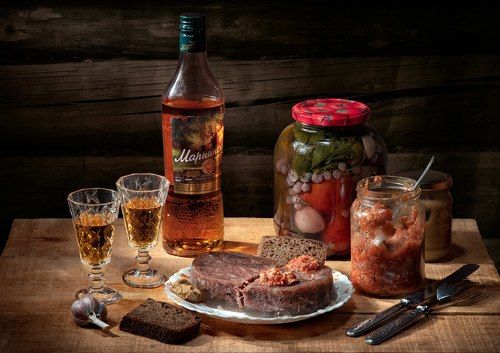 Холодец и Мариинская настойка