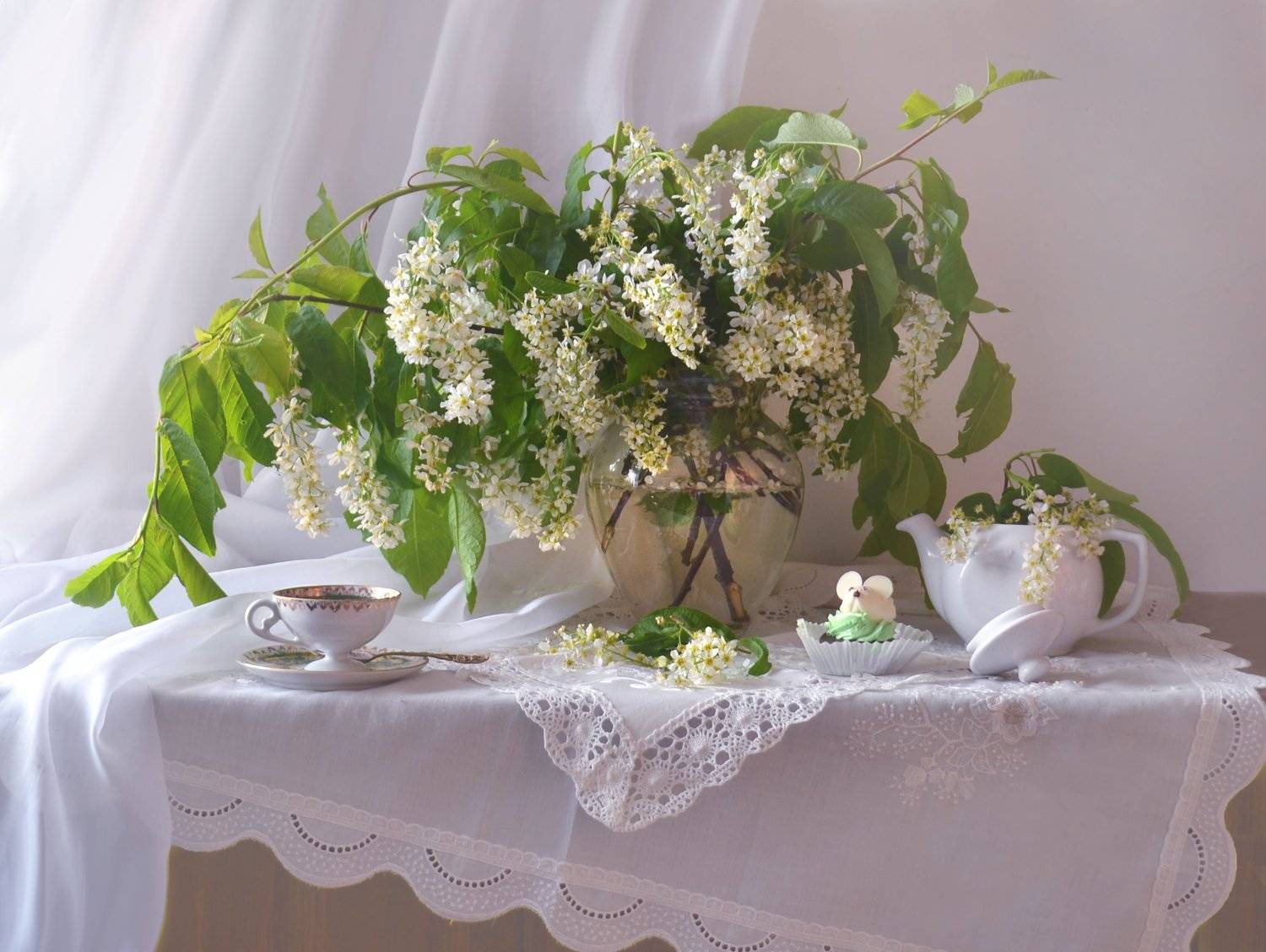 still life, натюрморт,черёмуха, стихи, настроение, фарфор, весна, май, фото натюрморт,, Колова Валентина