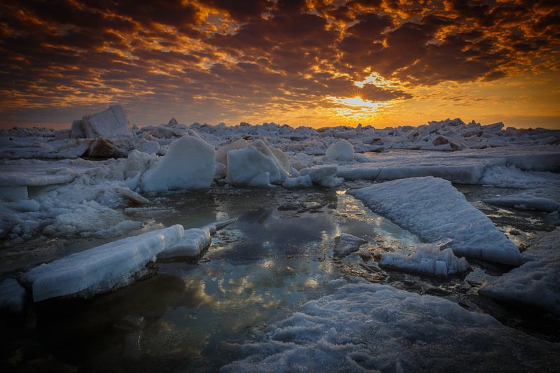 Ледоход на Оби фото превью