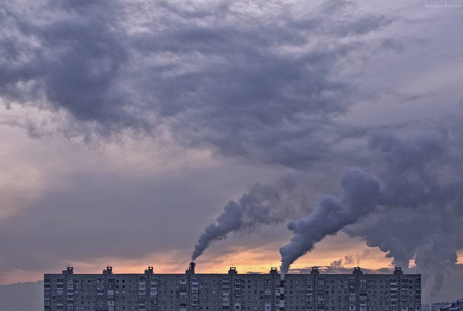 кочегары, дом, трубы, дым, кочегар, небо, экология, Перхун Евгений