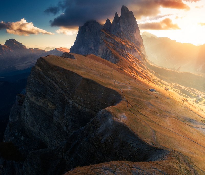 dolomites, italy, mountain Seceda фото превью