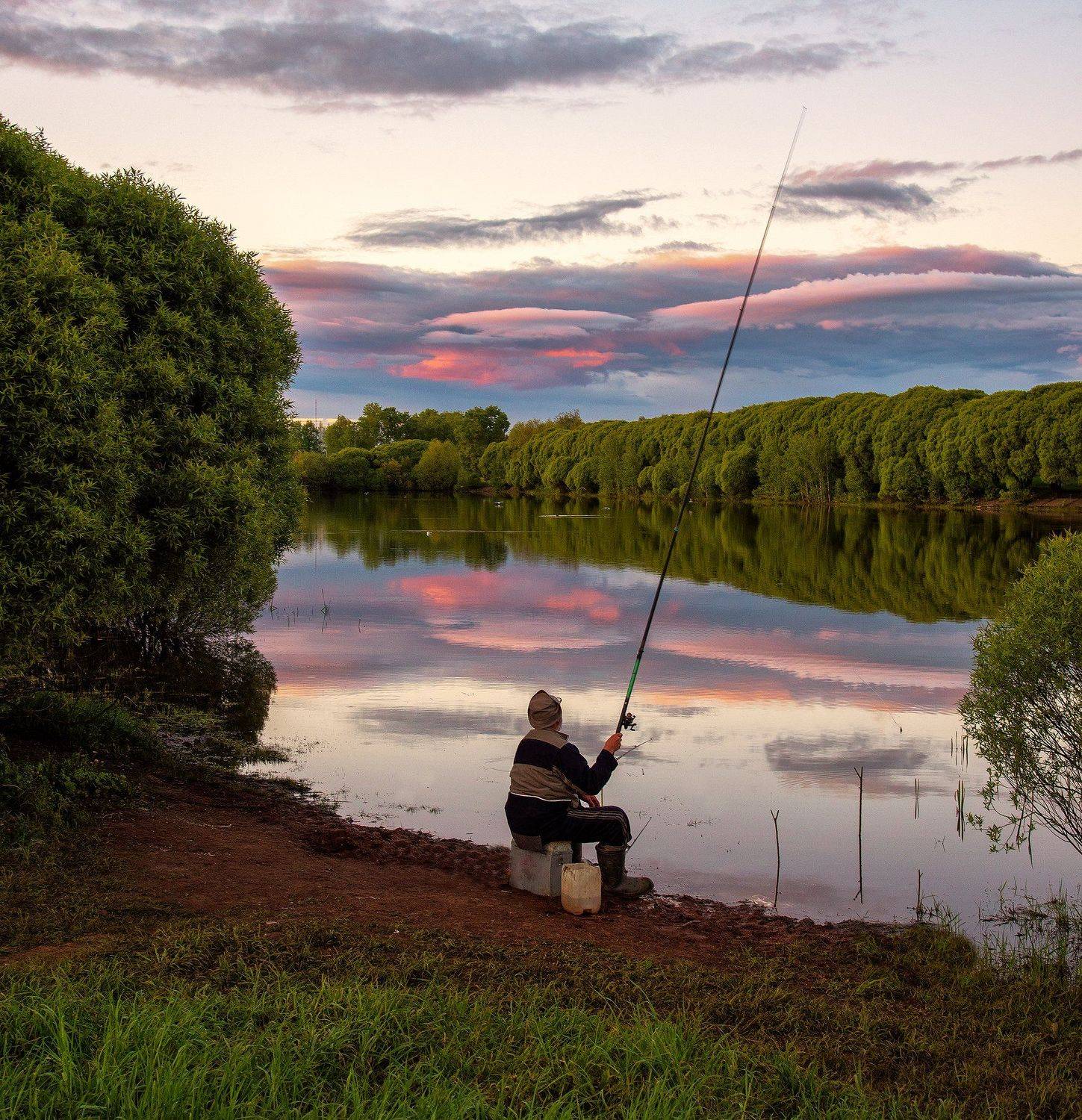 закат,рыбалка,пруд,небо, Карепанов Евгений