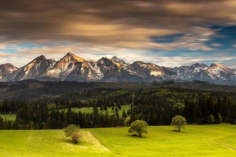 landscape, mountain, mountains, panorama Tatra Mountains фото превью