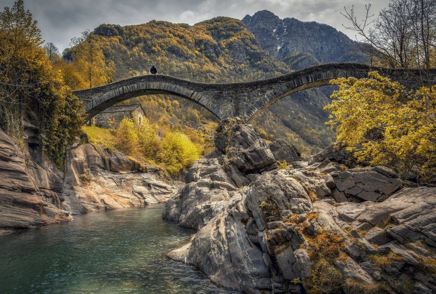 мост, река, камни, Александр Безмолитвенный