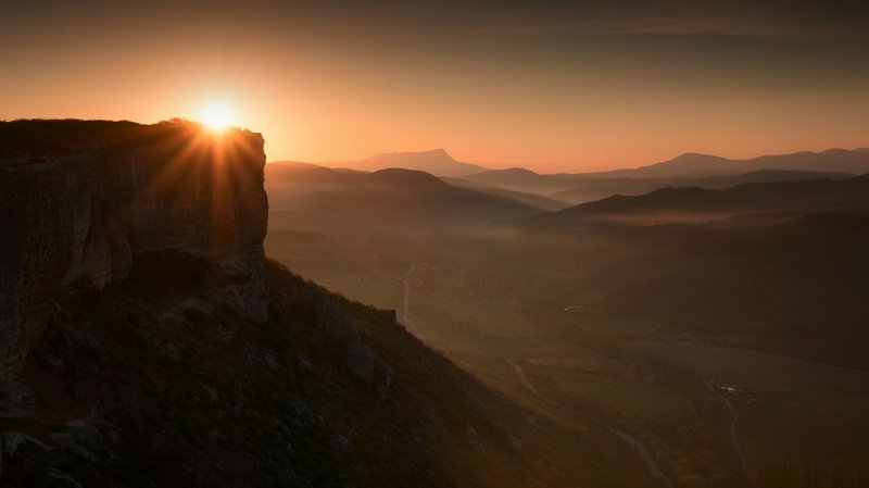 крым, весна, качи-кальон, фототур, рассвет, солнце, скалы, чатыр-даг, landscape, mountain, sun, dawn. Рассвет на Качи-Кальоне фото превью
