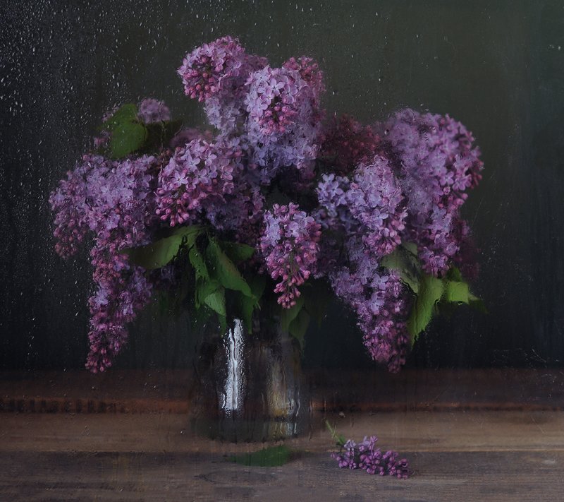 Сквозь капли на стекле фото превью