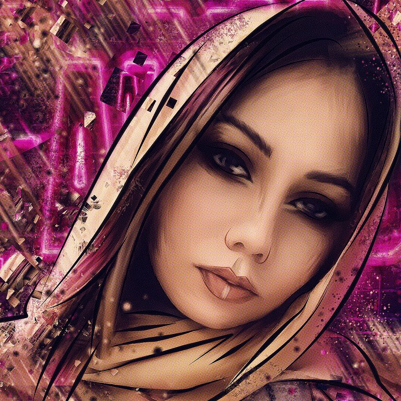 арт-портрет по фото из инстаграма фото превью