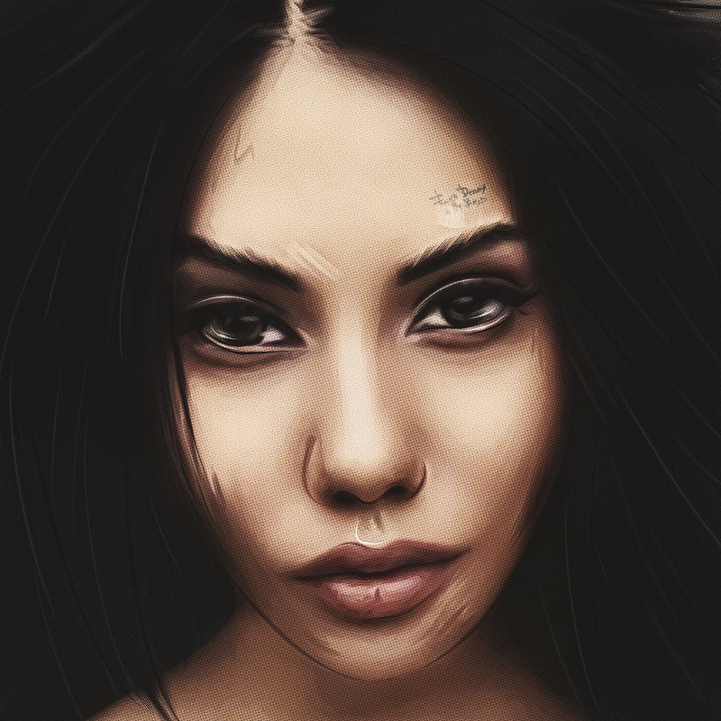 арт-портрет по фото из инстаграма фото превью