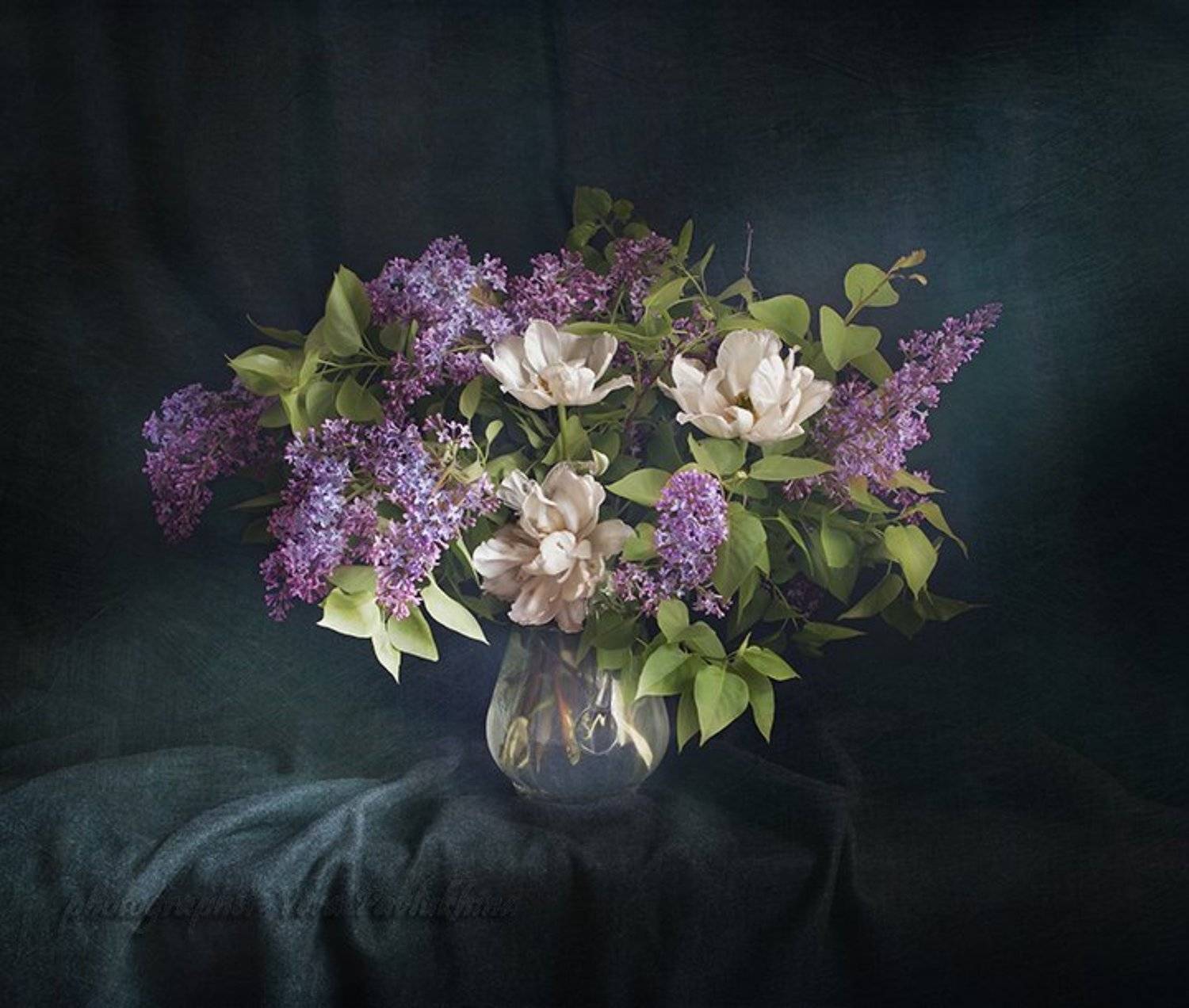 натюрморт,цветы,весна,вера павлухина,полночь., Вера  Павлухина