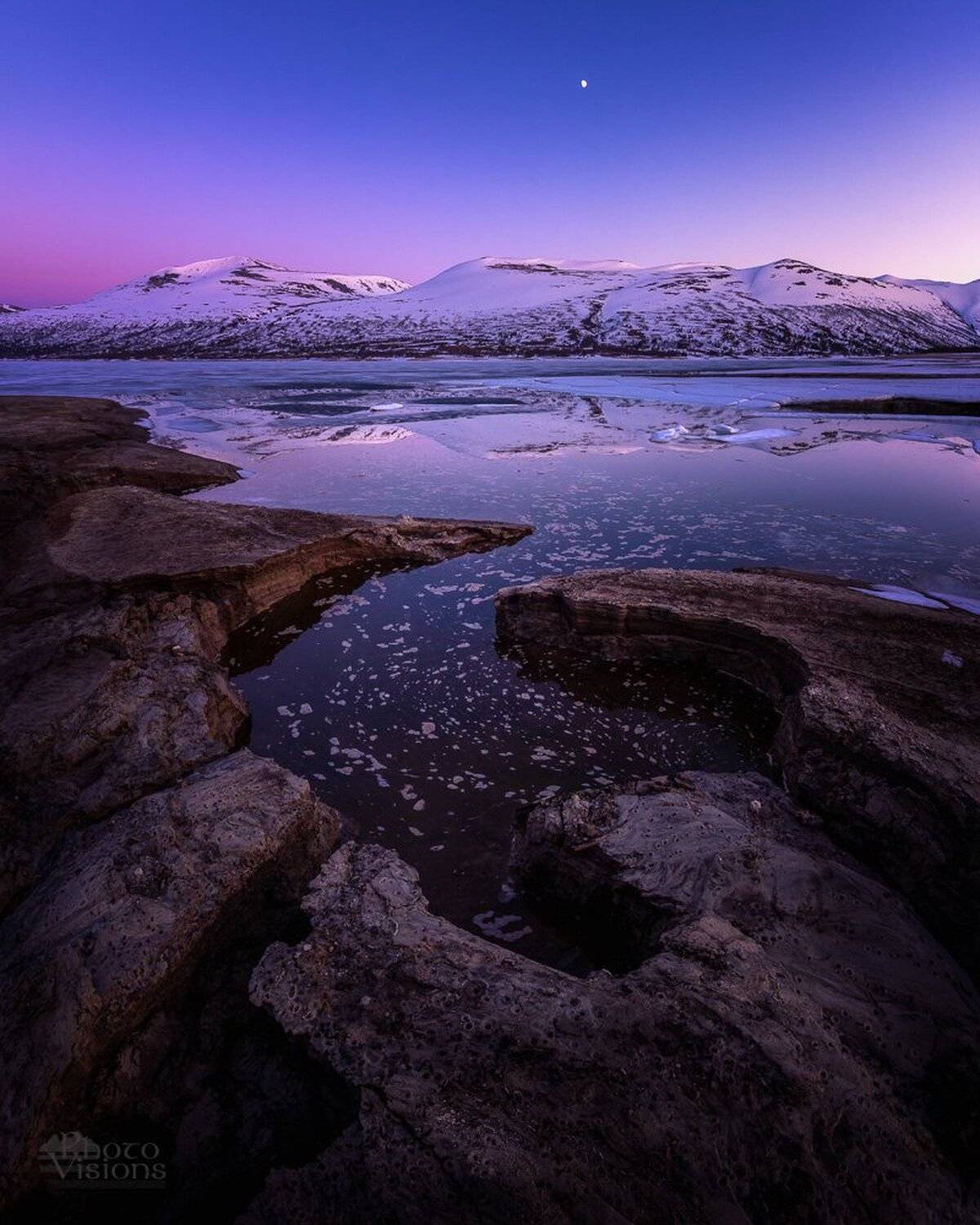 night,colours,lake,mountains,norway,trollheimen,midnight,moon,, Adrian Szatewicz