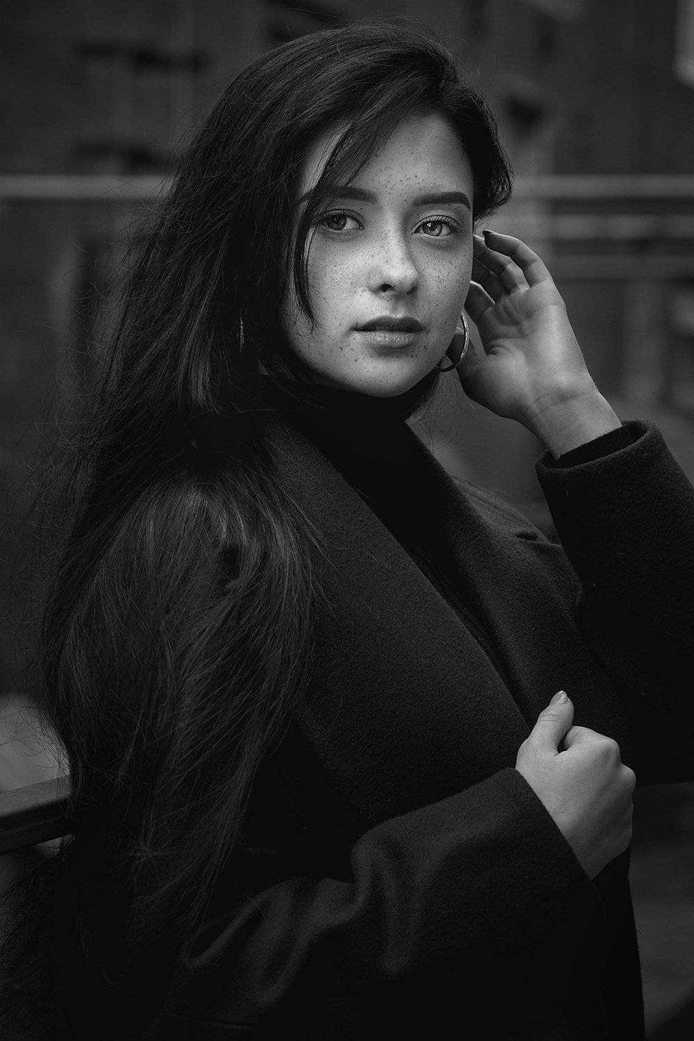 чб, портрет, девушка, Антон Тимошевский