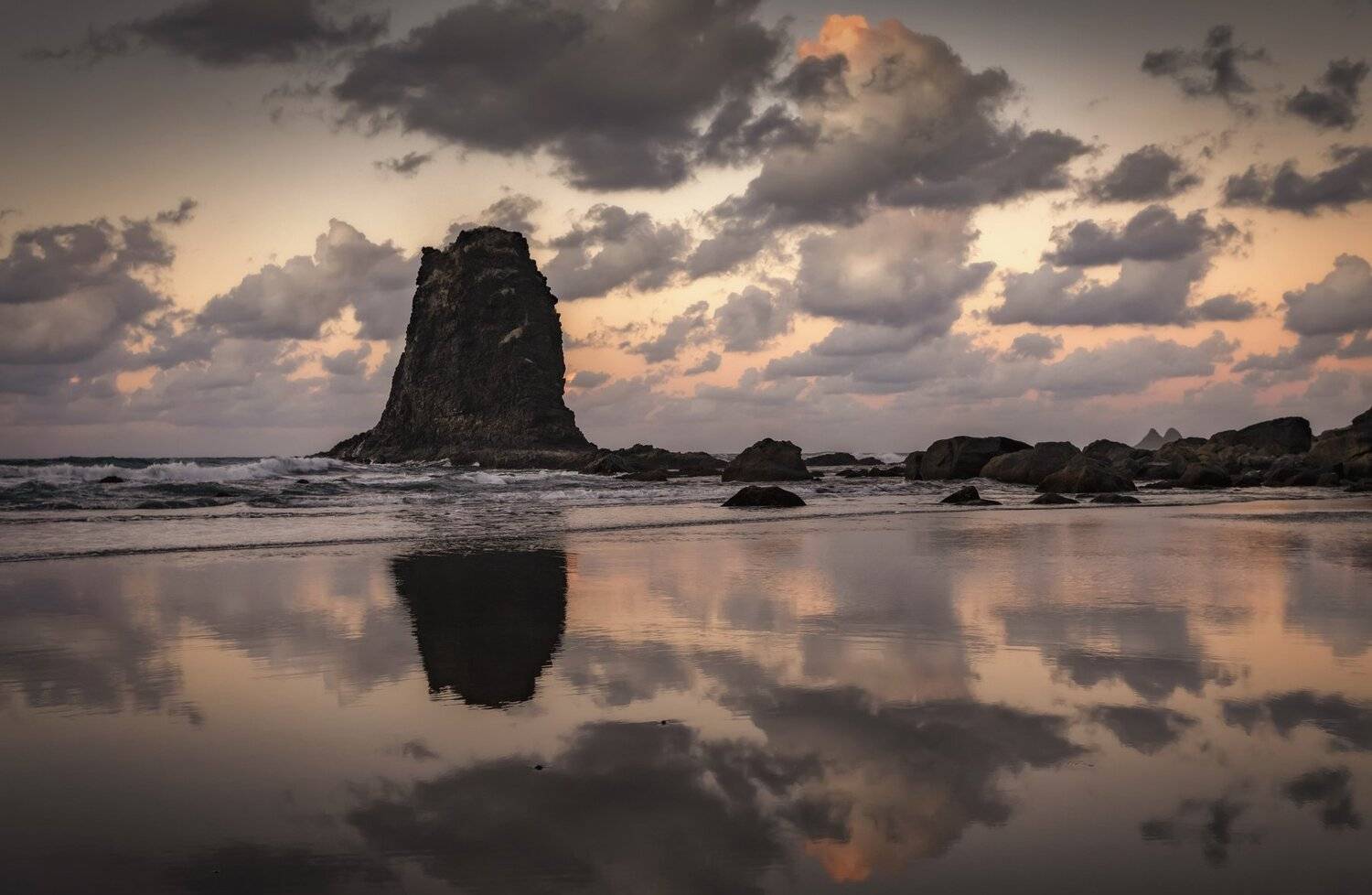 пляж, океан, скала, Александр Безмолитвенный