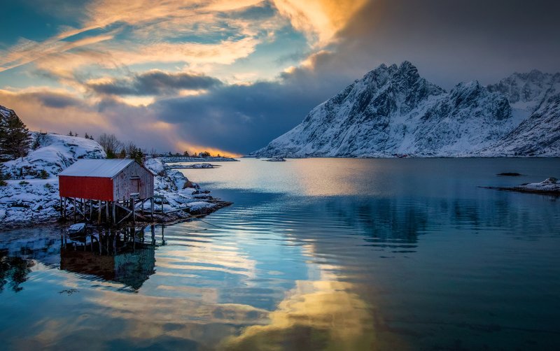 storm, winter, house, cold After the storm фото превью