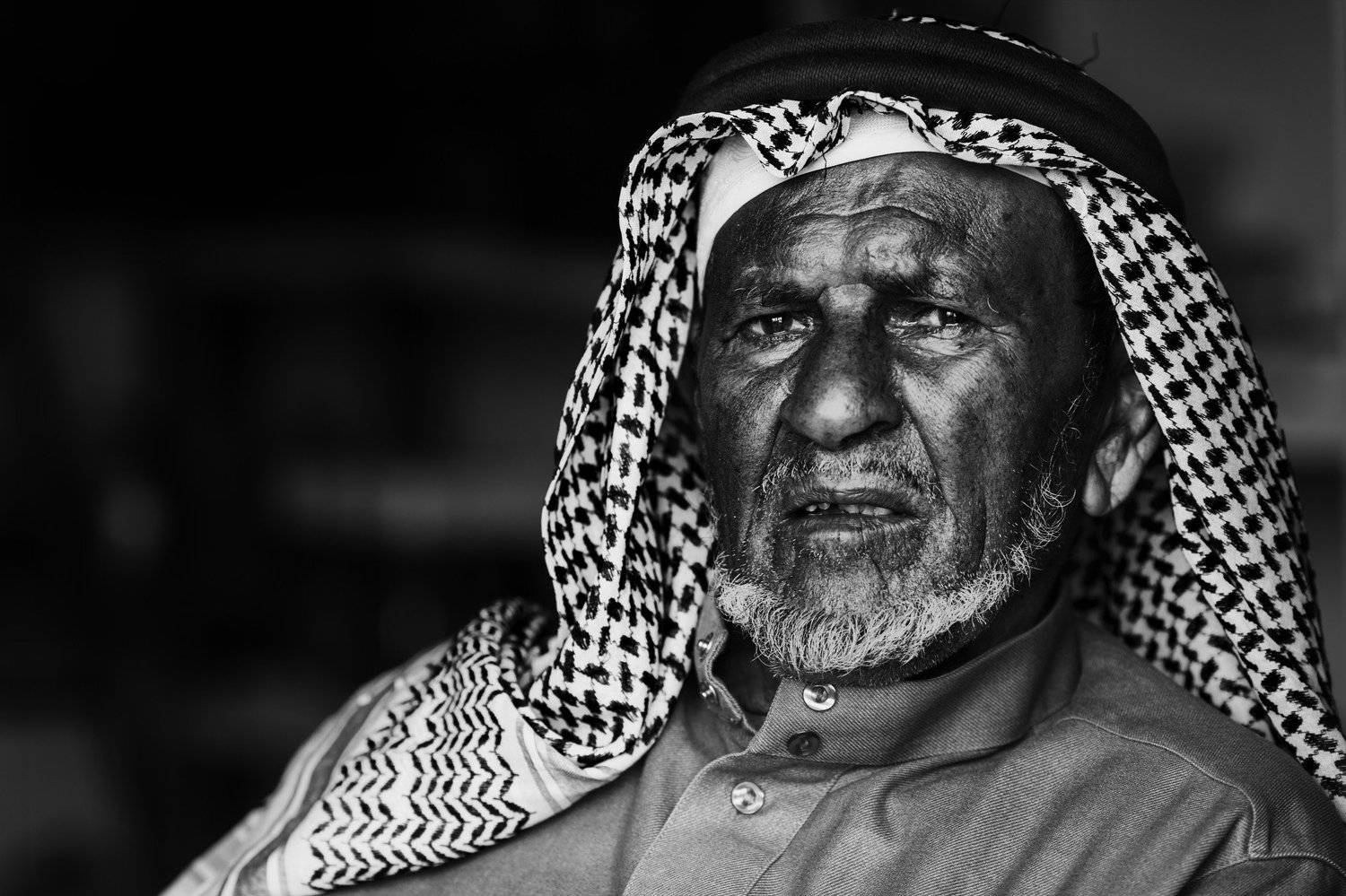 saudi arabia, saudi, old man, portrait, bw, Zuhair AlTraifi