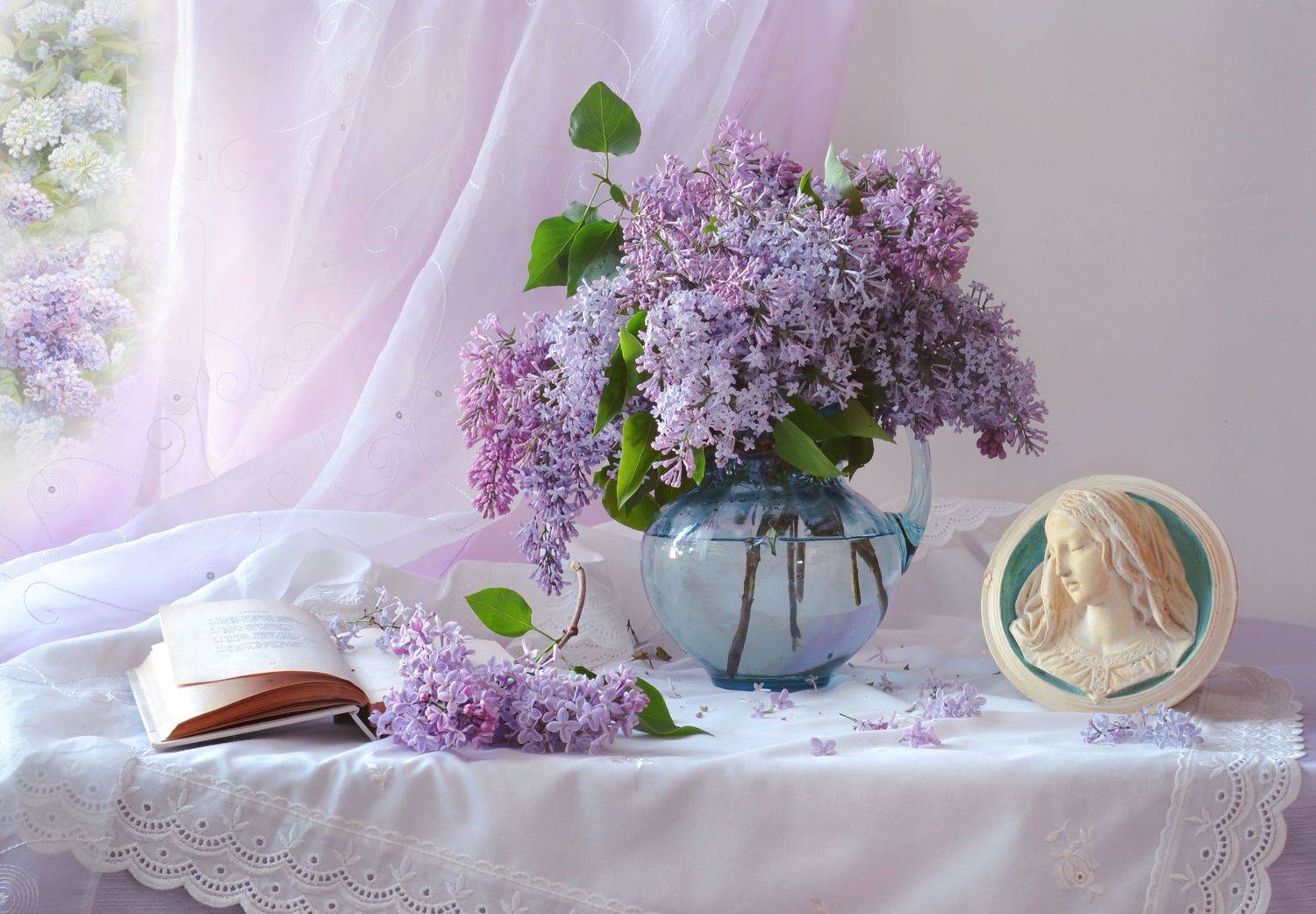 still life, фото натюрморт, стихи, сирень, натюрморт, настроение, лето, закат, июнь,книга, Колова Валентина