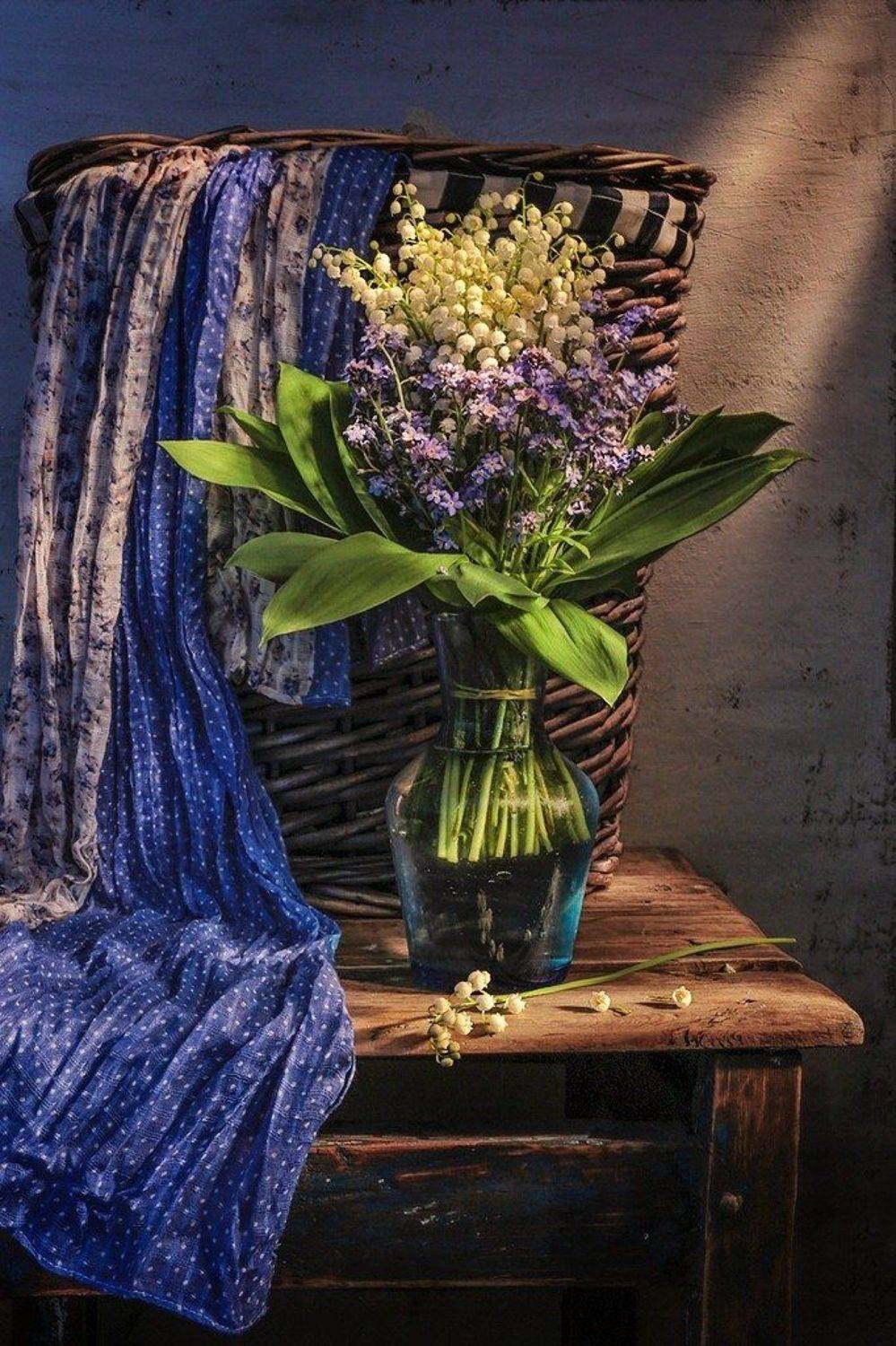 натюрморт,весна,ландыши,незабудки, Zadorina Svetlana