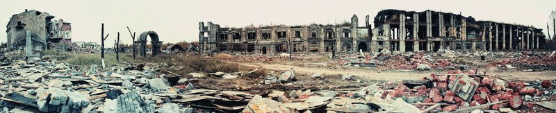 апокалипсис, разруха, руины мрачная панорама фото превью