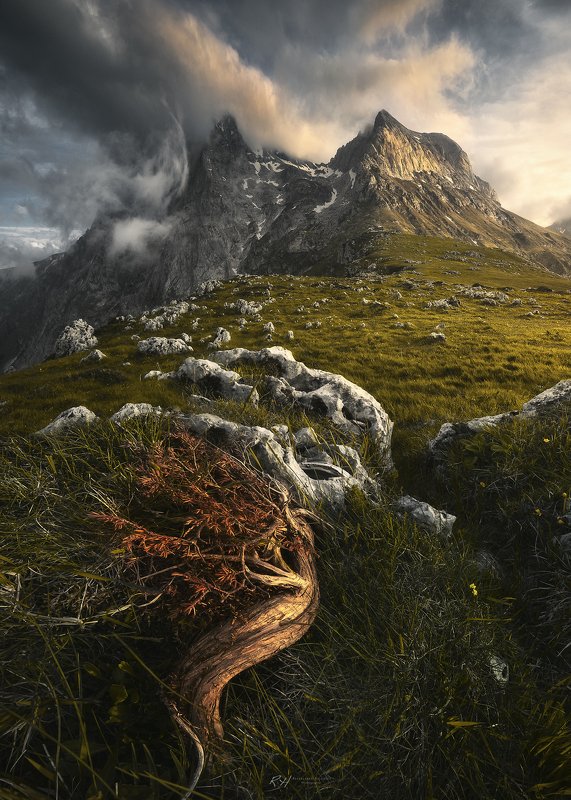 #landscape #mountains #gransasso #italy #sunset \