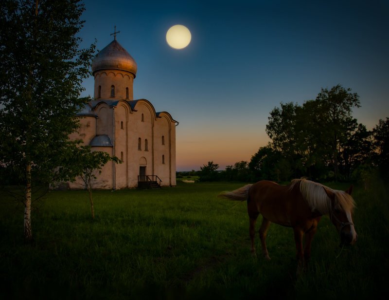 Июньская ночь у Спаса  на Нередице. фото превью