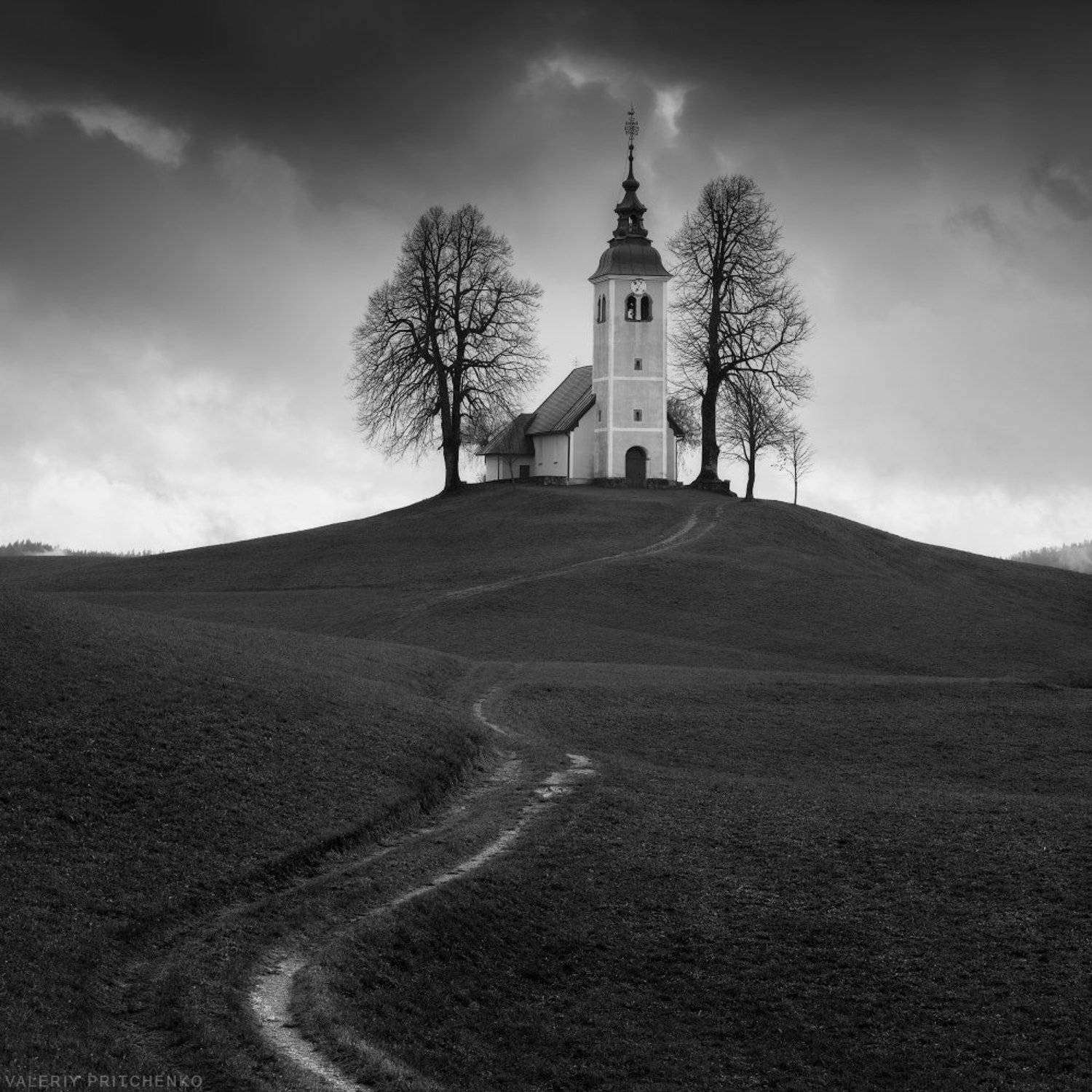slovenia, church, autumn, landscape, словения, пейзаж, церковь, Валерий Притченко