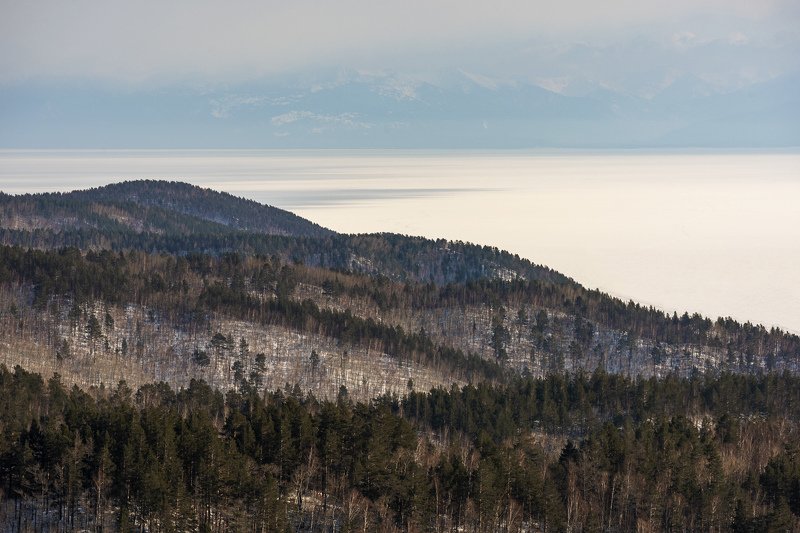 Байкал, сопки, весна На сопках Байкала фото превью