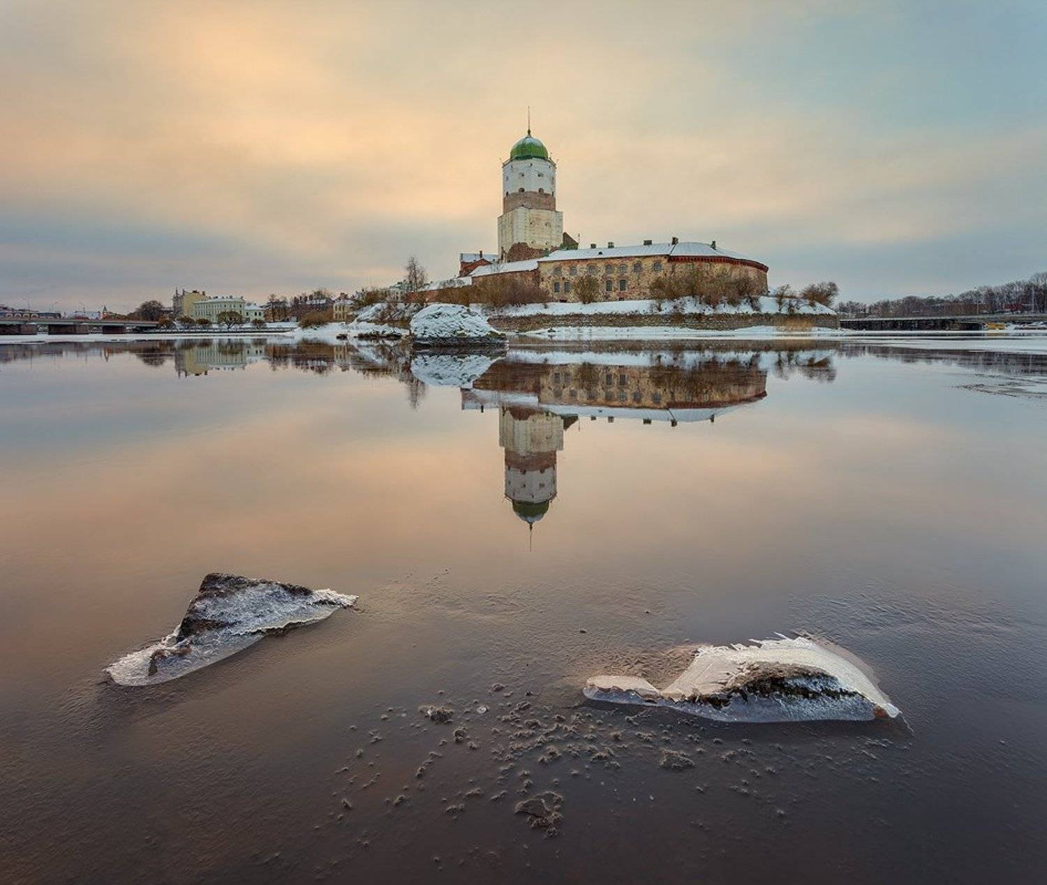 выборг, замок, башня, святого, олафа, камень, отражение, EGRA : ЕГРА