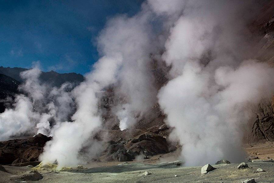 камчатка, вулкан, мутновский, путешествия, день, сера, джин,, Денис Будьков