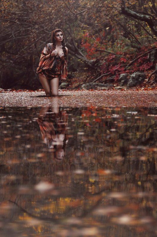 autumnal reflection фото превью