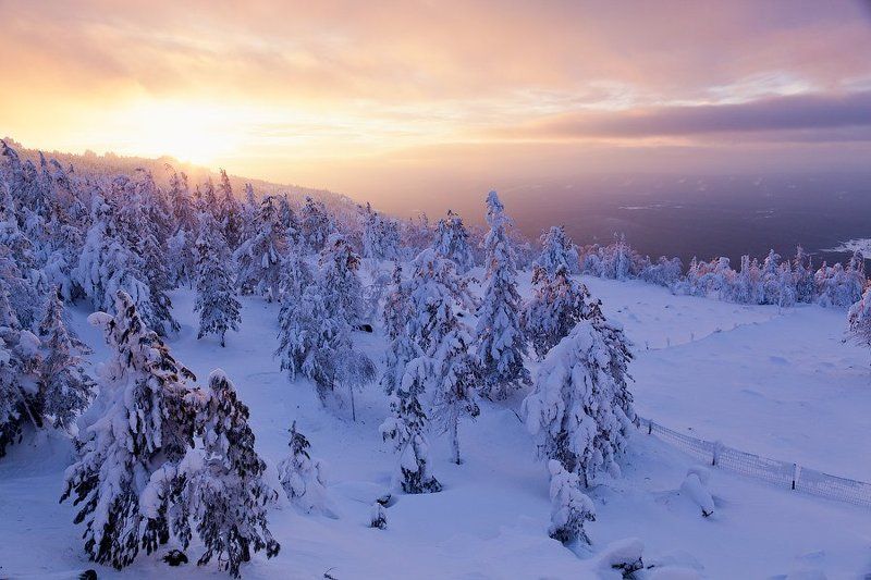 Закат на г. Качканар фото превью