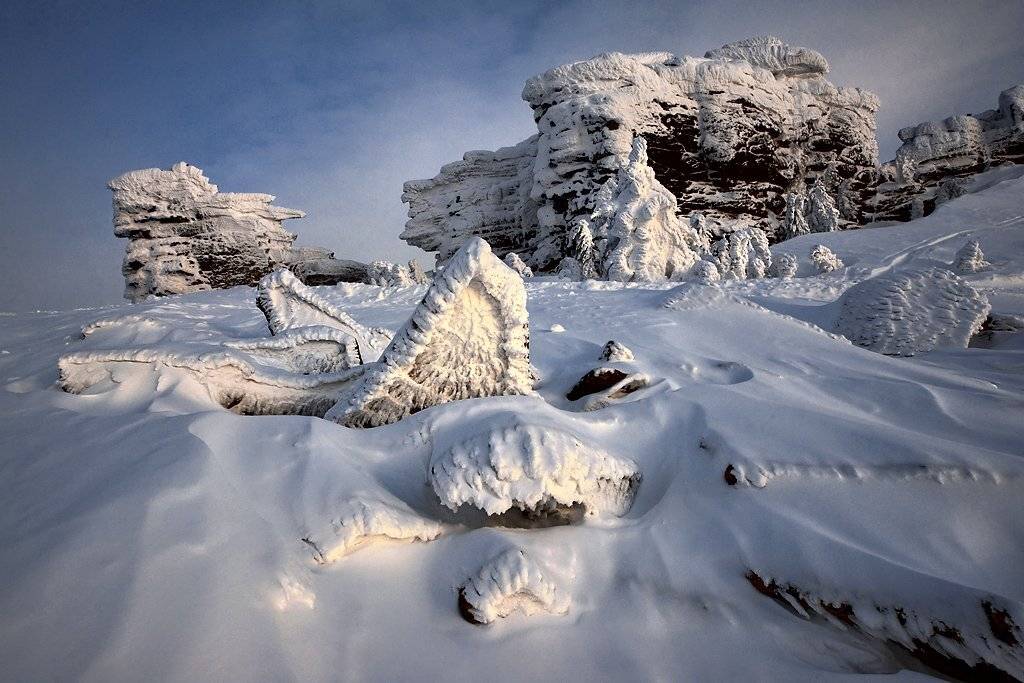 шерегеш, горная шория, гора мустаг, скалы верблюды, снег, холод, Валерий Пешков