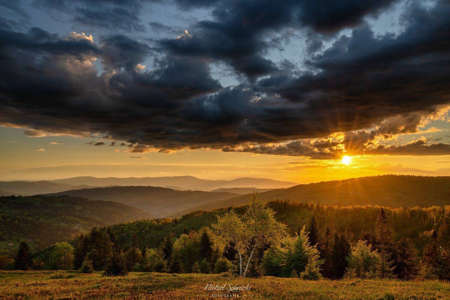 #magic #sunrise #cloudy #foggy #rock #mountain #poland #nature #landscape #sun #sunrise, Michał Sośnicki