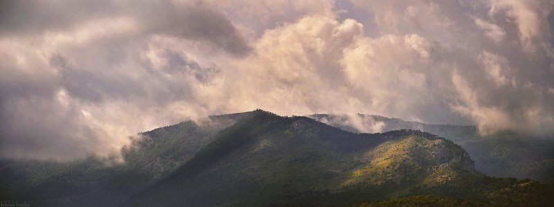 гора, ялта, вершина, облака, небо, панорама Вершины Ялтинских гор фото превью