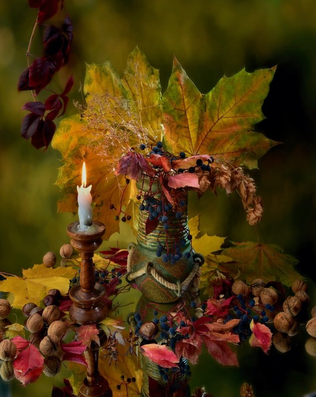 Осенний вечер фото превью