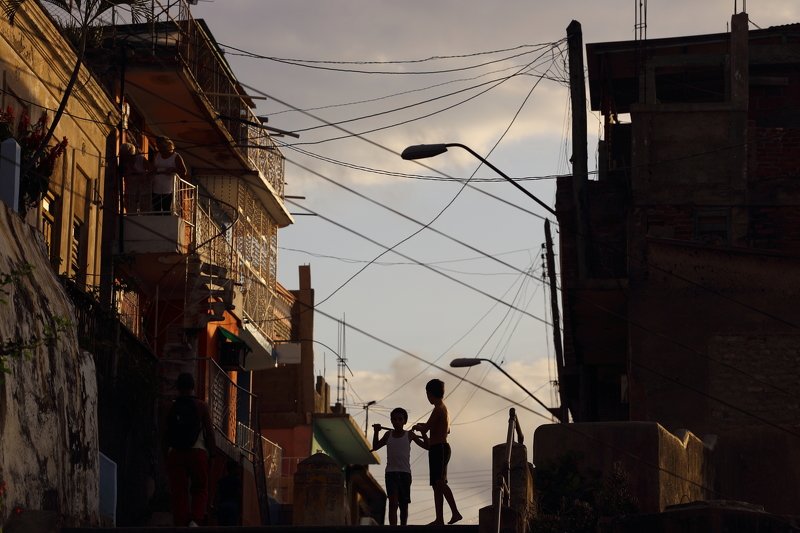 Гавана, Сантьяго, Сантьяго де Куба, силуэт, тень, Куба, улица *** фото превью