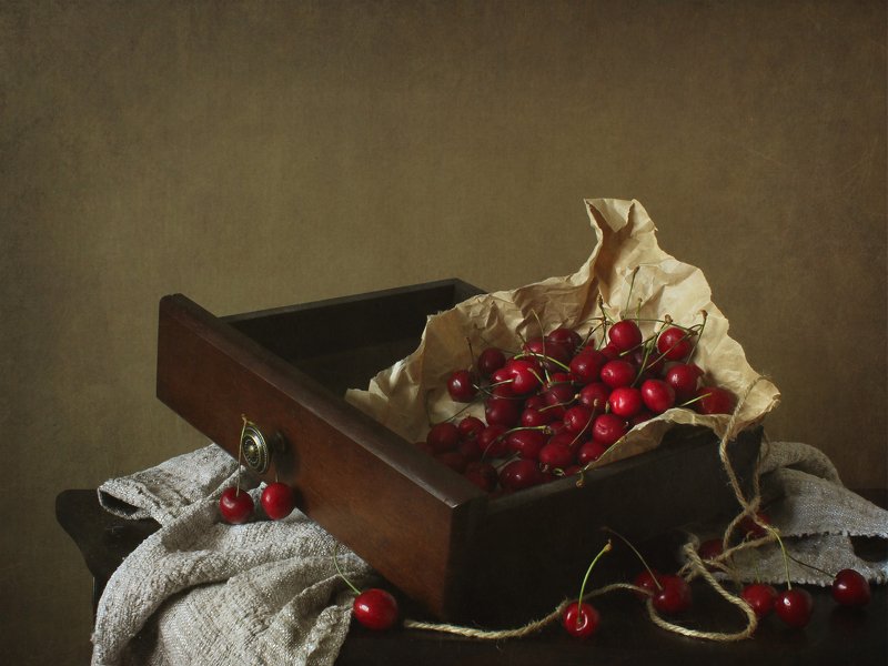 Натюрморт с черешней фото превью