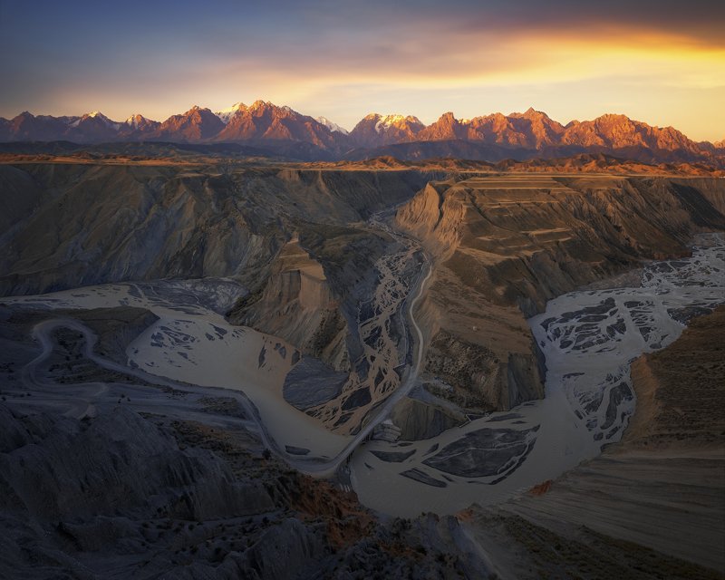 风光, 峡谷 峡谷日出 фото превью
