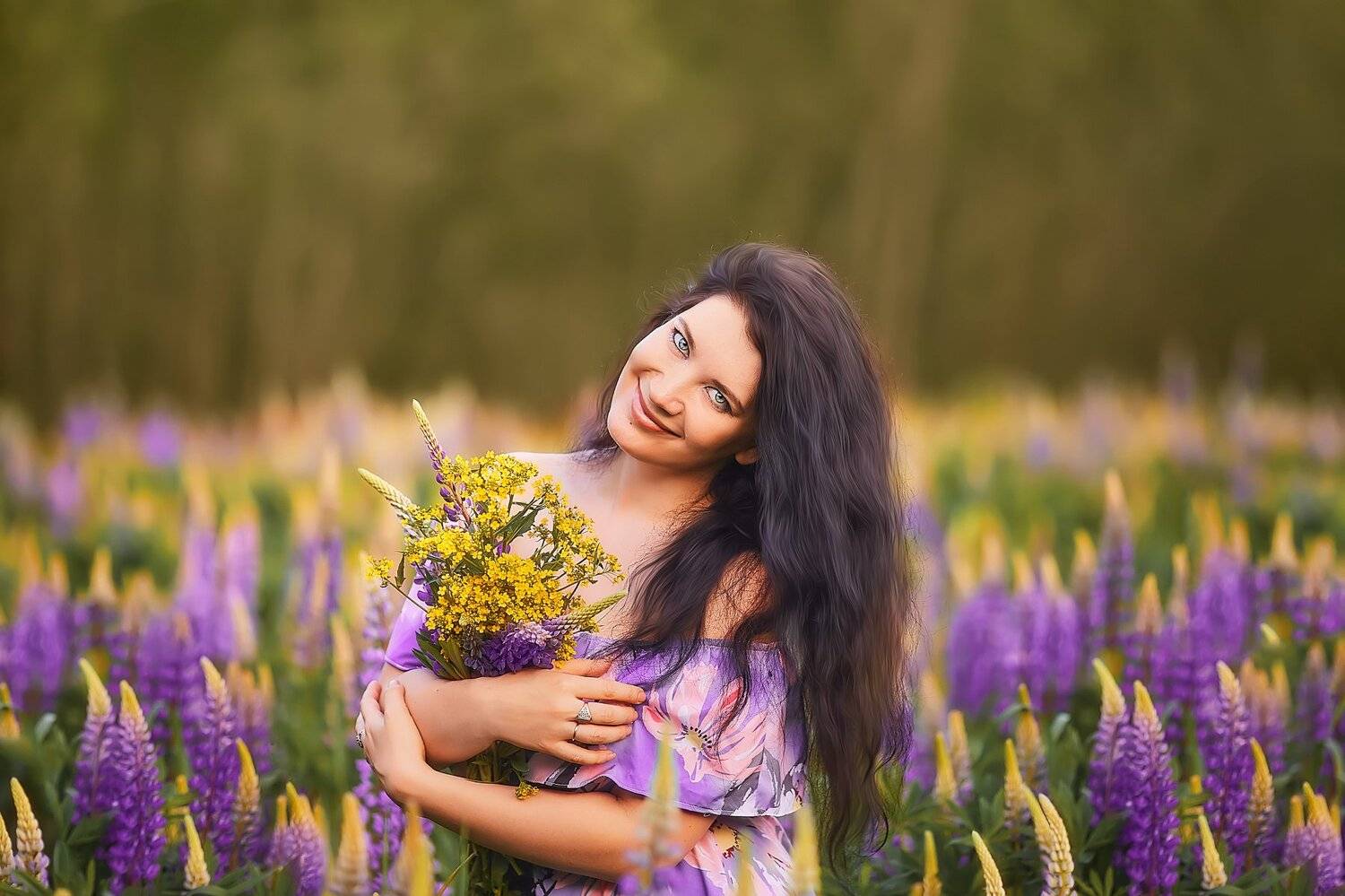 портрет, женский портрет, люпины, люпины москва, детский фотограф, фотографмосква, Анастасия Чупико