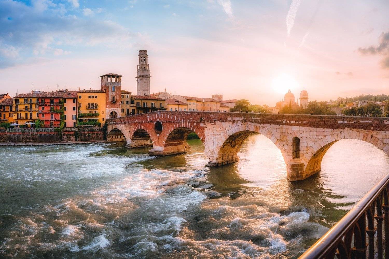 italy, italian, sunset, verona, urban, италия, верона, закат, город, Алексей Вымятнин