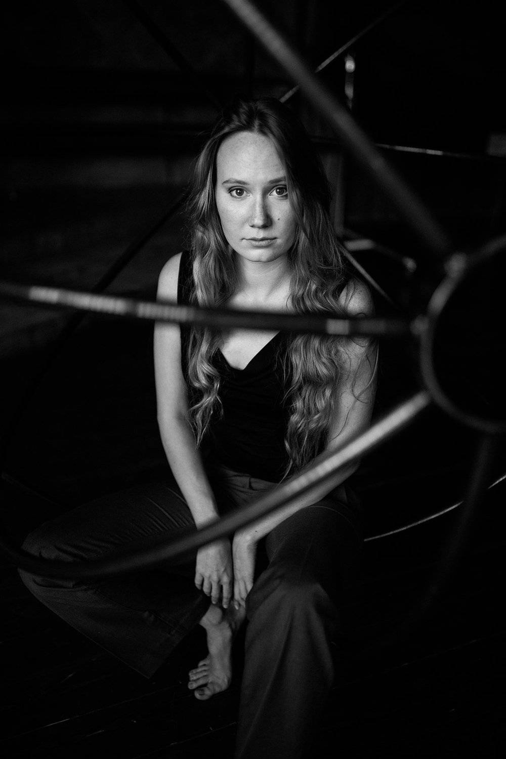 портрет, студия, чб, Александр Зенкин