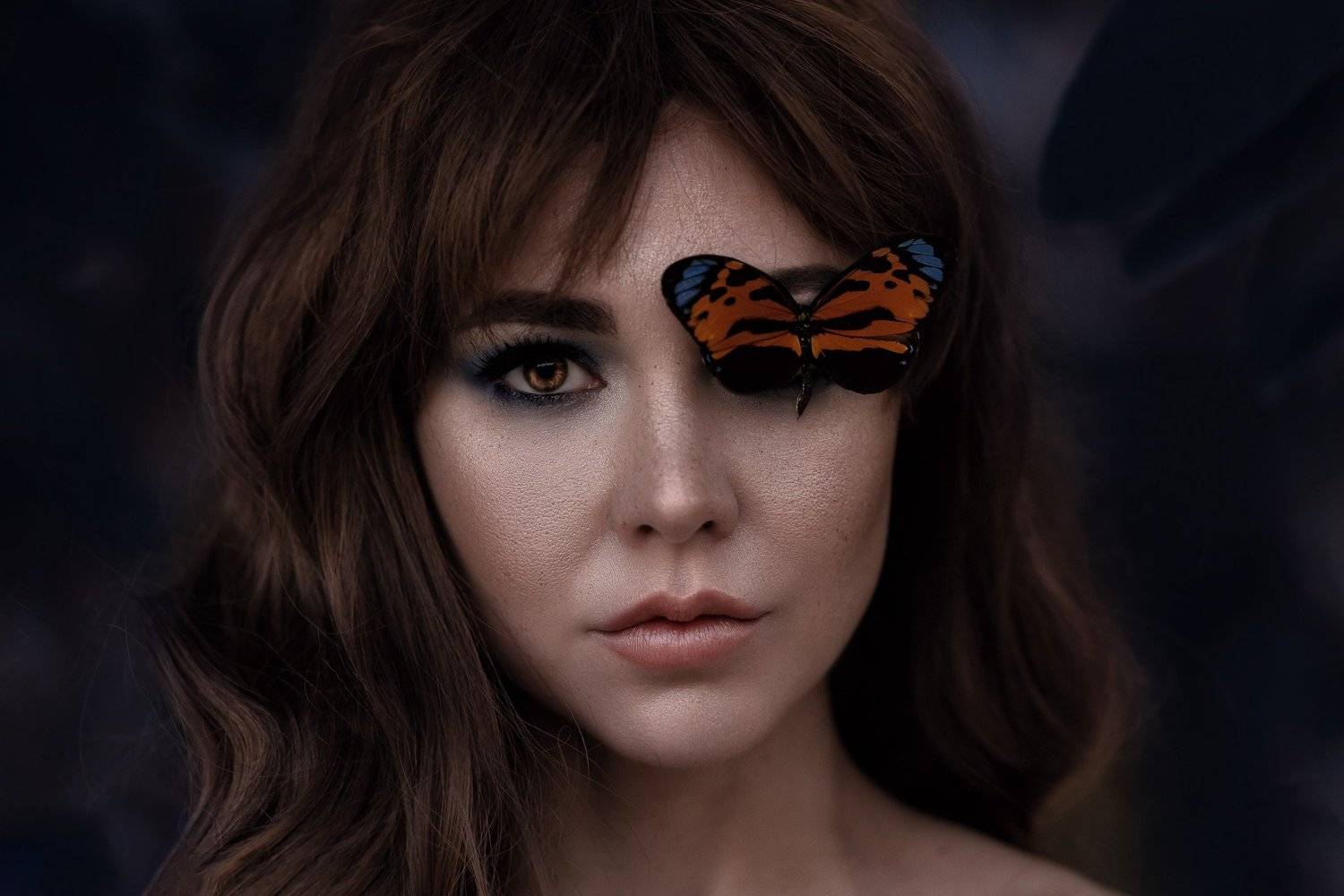 девушка бабочка портрет, Виктория Кузнецова
