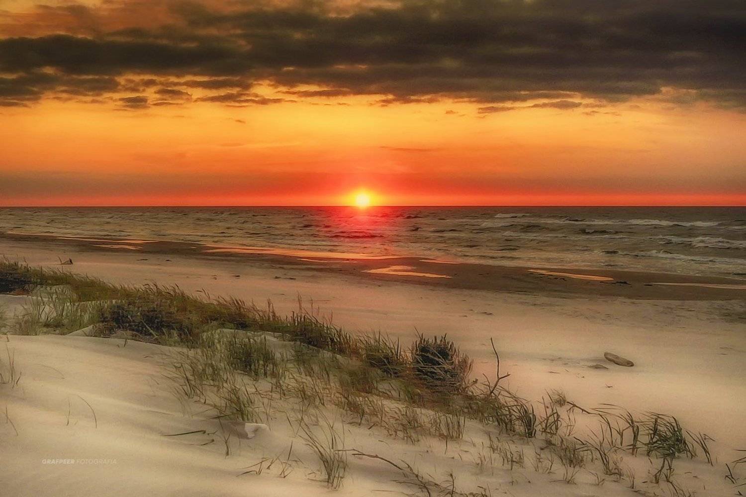 landscape, sea, balticsea, beach, sunset, rpowroznik, Robert Powroznik