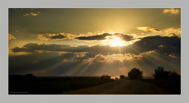 пейзаж возвращение в закат. июнь 2020 фото превью