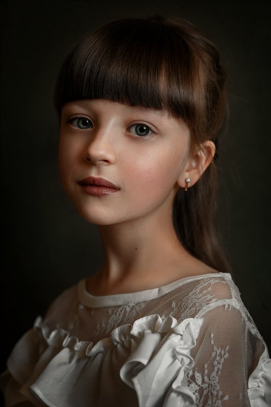 девочка, дети, портрет, детский портрет Портрет девочки фото превью