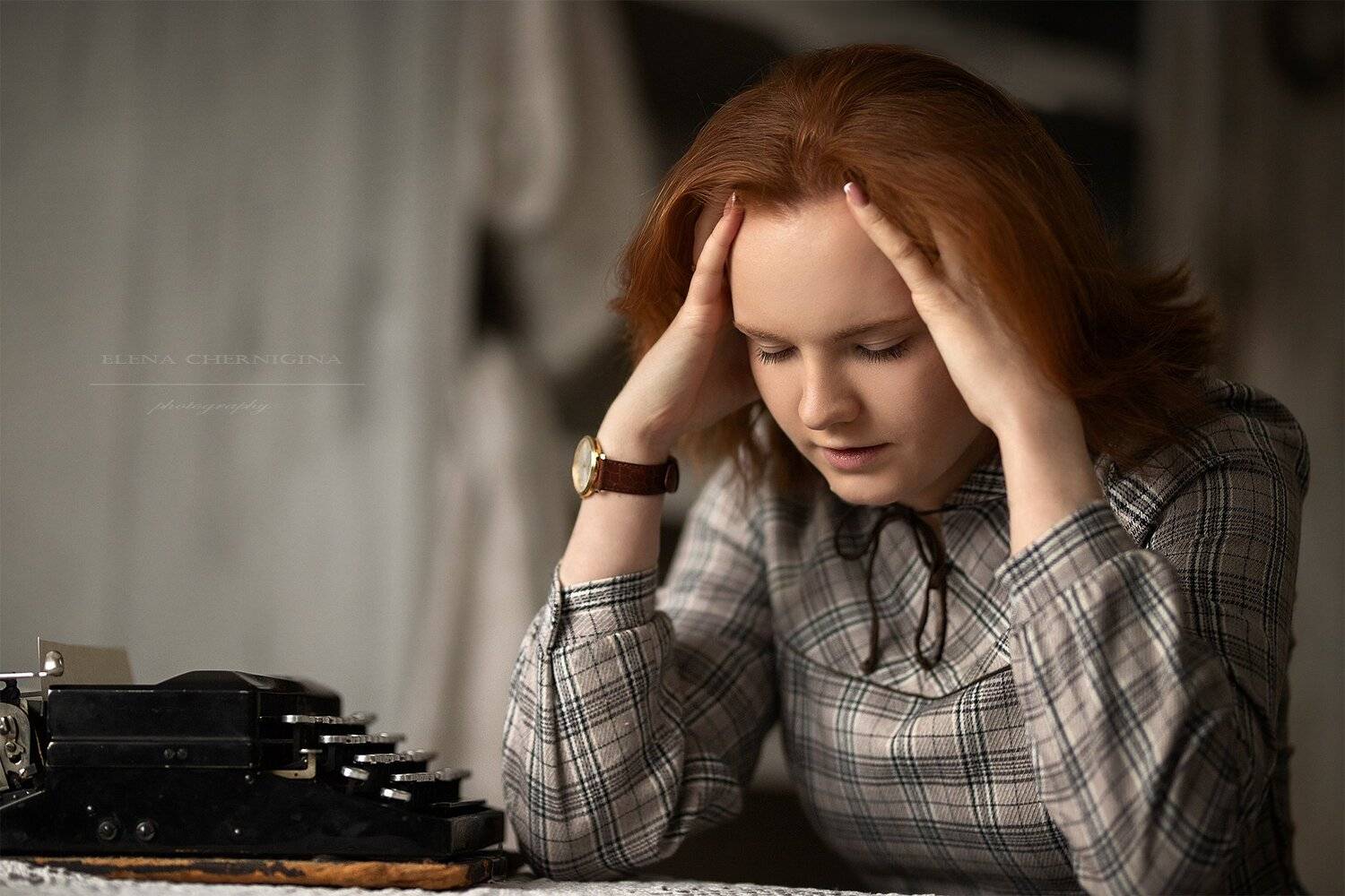 девушка, красивая девушка, женский портрет, красотка, молодая девушка, красивая, студийная съемка, Елена Чернигина