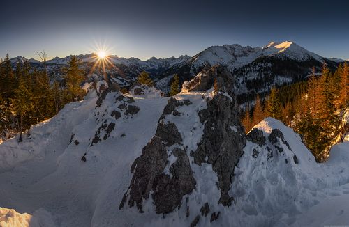 First rays of the sun