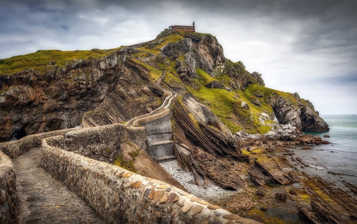 остров, скалы, дорога, Александр Безмолитвенный