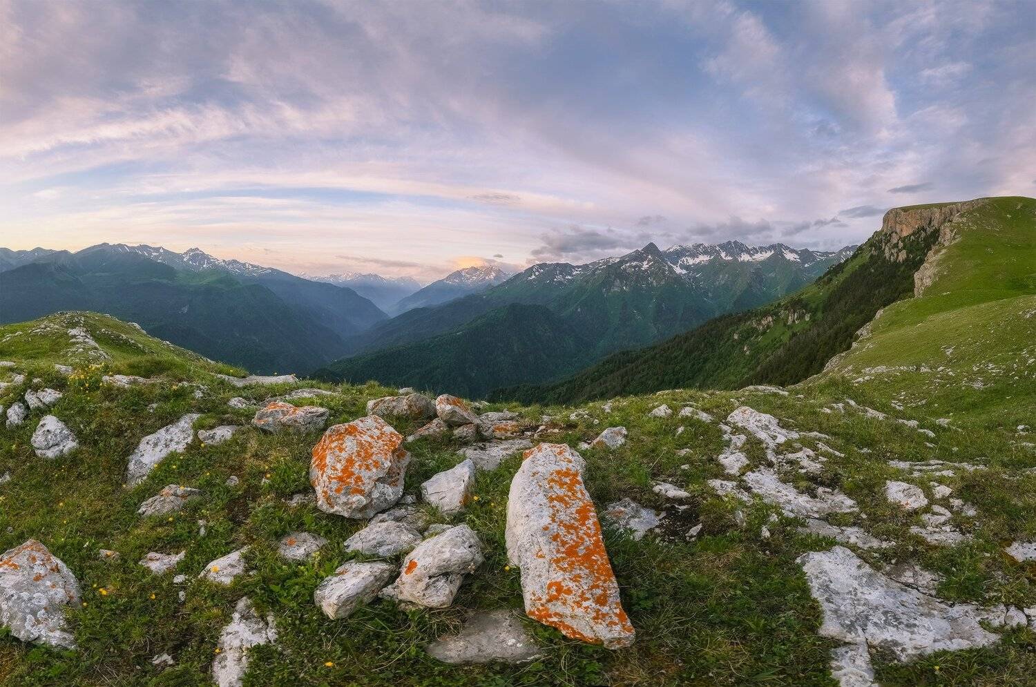 северный кавказ, рожкао, дженту, магишо, большая лаба, июнь, утро, Николай Мысливцев