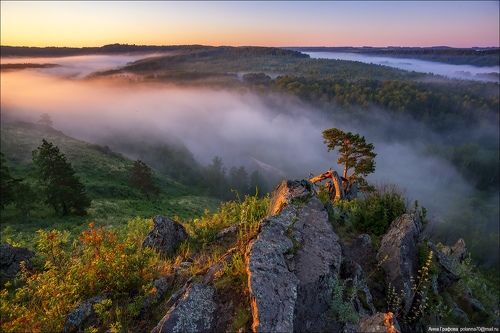 Сибирь, пробуждение нового дня .. )